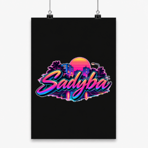 Sadyba Neon Sunset - Plakat