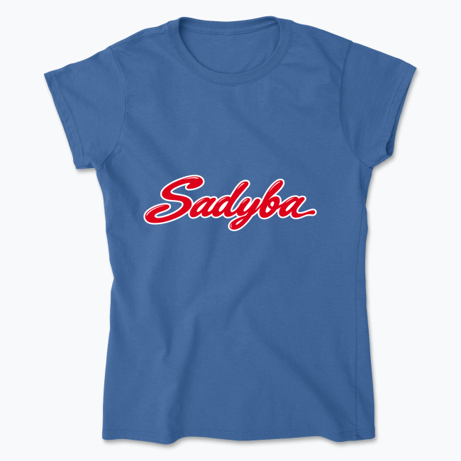 Sadyba Retro Red - Koszulka damska
