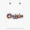 Surrealistyczny Chojnów Malowany Napis - Plakat