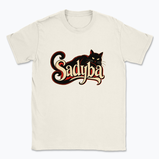 Vintage Black Cat Sadyba - T-shirt