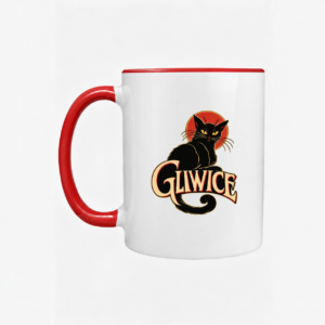 Vintage Gliwice Noir Cat - Kubek