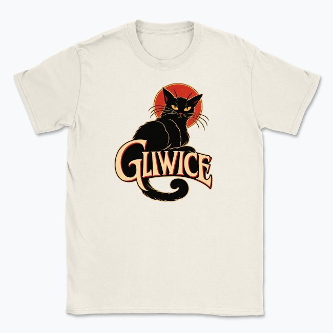 Vintage Gliwice Noir Cat - T-shirt