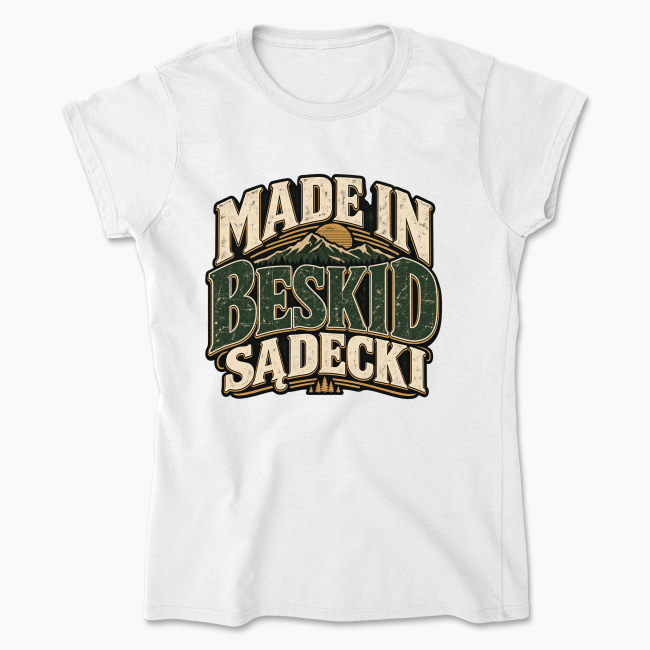 Vintage Made in Beskid Sądecki - Koszulka damska