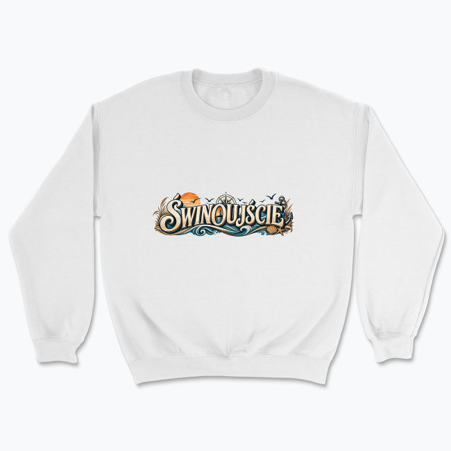 Vintage nadmorski napis Świnoujście - Bluza