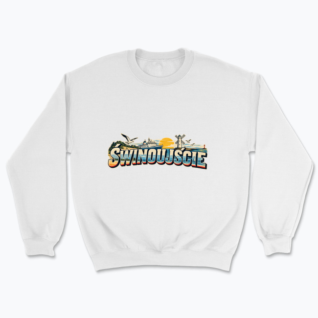 Vintage pocztówka morska Świnoujścia - Bluza