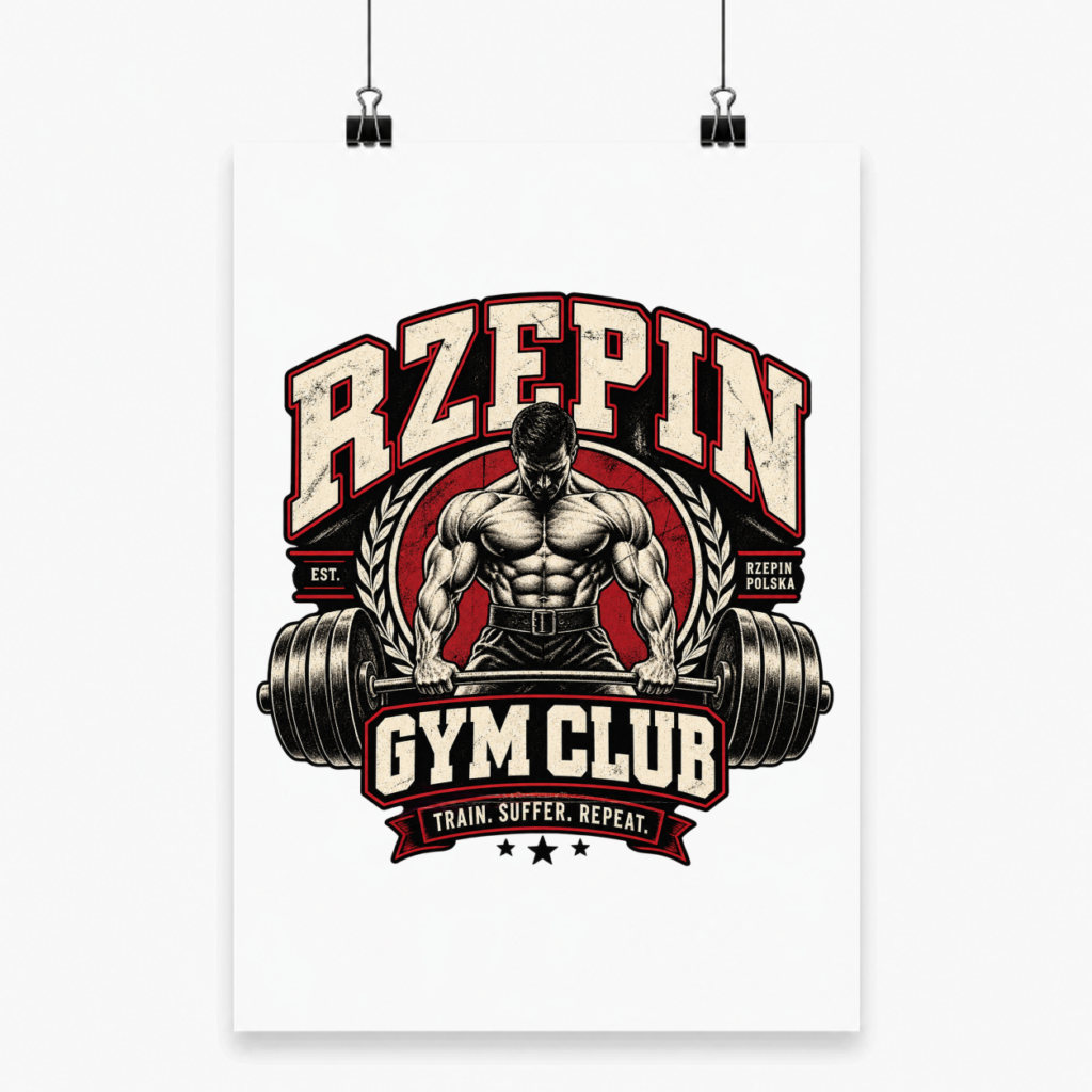 Vintage Rzepin Gym Club - Plakat
