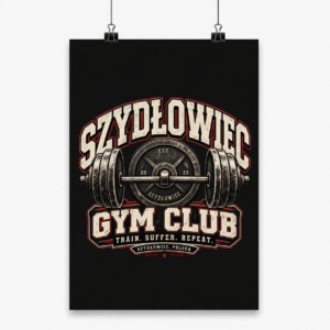 Vintage Szydłowiec Gym Club - Plakat